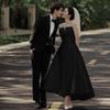 Vestido de Noite 2026 Novo Estilo Tomara que Caia Mini Vestido Simples Vestido para Registro de Noivado Vestido de Casamento da Noiva para Primavera