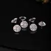 Wuzhou Yongjia Piedra Preciosa Redonda Moissanita Al por Mayor Piedra Suelta Color D Ocho Estrellas Ocho Flechas Reloj Incrustación Armadura Perforada Piedra para Accesorios
