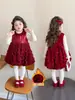 Vestido de Terciopelo para Niña Otoño e Invierno 2025 Nuevo Vestido de Princesa de Invierno para Niños Vestido de Felicitaciones de Año Nuevo de Invierno para Bebé Niña
