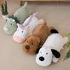 Lindo Oso en Posición Acostada Almohada Muñeco Perro Muñeca para Dormir Muñeca Niña Juguete de Peluche Regalo de Cumpleaños