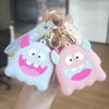 Nova Bolsa de Silicone Dentes à Mostra Monstrinho Porta-Moedas Chaveiro Acessórios para Mochila Escolar de Estudante Bolsa para Fone de Ouvido de Casal