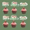 Suministros para fiesta de Navidad 2022 decoración para hornear cupcakes enchufe suministro directo de fábrica Feliz Navidad