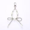Pingente de Coração de Pérola Nova de Song Lian Capinha de Celular com Contas Chaveiro Cordão Pingente de Mala Corrente Anti-Queda Joia