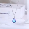 Collar Colgante de Cristal Nuevo Transfronterizo Europeo y Americano Colorido Forma de Gota Taigang Nicho Cadena de Caja Joyería Versátil