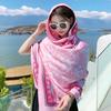 Verão Novo Estilo Personalizado Moda Tendência Protetor Solar Xale Estilo Étnico Confortável Respirável Resistente a UV Lenço de Seda