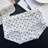 [80-135] Cintura media de seda helada estampada que cubre la cadera, cómoda y linda, de dibujos animados, de cintura media, ropa interior para mujer 9908