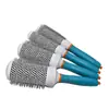 Cepillo rizador cerámico conductor térmico de venta caliente transfronterizo con tubo de aluminio de aire, cepillo rizador cilíndrico, cuidado del cabello con iones negativos, estilo de rizado hacia adentro