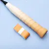 Raquete de Badminton Cor Gradiente Plana Fina Raquete de Tênis Raquete de Badminton Alça Absorvente de Suor Tira de Pegada Couro