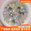 Cuentas de 16 mm coloridas uv disco multi-corte uva agujero pasante accesorios hechos a mano diy disco color transparente cuentas agujero pasante