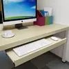 Mesa de Computador Bandeja para Teclado Acessórios para Mesa de Computador Bandeja de Madeira Pendurada Trilho de Duas Seções Deslizante Bandeja para Teclado