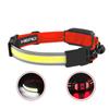 Farol de LED COB de alta potência direto da fábrica, mini farol de cabeça para corrida, farol de inundação recarregável para corrida noturna, fornecimento de luz para corrida