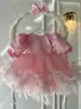 Vestido de Princesa Novo Estilo para o Primeiro Aniversário de Meninas, Vestido Tutu de Lantejoulas Infantil Transfronteiriço, Vestido para Daminha de Casamento e Aniversário