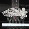 Fabricante Vende Pasadores, Peines Grandes de Aleación, Peines con Pedrería, Accesorios para el Cabello para Peinados de Novia, Adornos para el Cabello con Forma de Copo de Nieve para Bodas