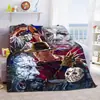 Manta de Franela Figura Sala de Estar Sofá Ligera Suave Amigos Película de Terror Halloween Dormitorio Felpa Regalo