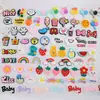 Celebridad de Internet INS Pasador para el Cabello Infantil de Dibujos Animados DIY Pegatina Dibujos Animados Arcoíris Dinosaurio Fruta Parche de PVC Accesorios Carcasa para Teléfono Móvil
