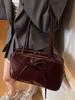 2025 Nuevo Bolso Boston Simple de Nicho Estilo Ballet con Lazo Versátil Estilo Occidental Bolso de Hombro de Alta Gama Bolso de Mujer