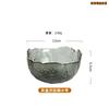 Cuenco de vidrio de Phnom Penh con patrón de martillo, apto para el hogar, plato de fruta transparente irregular, cuenco de vidrio de estilo japonés, cuenco para ensalada de frutas, venta al por mayor