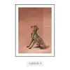 Pintura Decorativa Moderna Simple de Nicho Literaria Retro Nostálgica Mural de Personalidad para la Entrada del Hogar Combinación de Perro Naturaleza Muerta Pintura Colgante