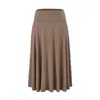 Saia midi Lyocell em A com caimento elegante, nova saia lápis versátil de cintura alta para outono/inverno que afina a silhueta
