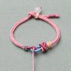 Pulsera de cuerda de mano de jade dorado ajustable tejida a mano estilo retro, semiacabada, para bricolaje, usable