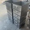 Caja de Almacenamiento Apilable de Acero Inoxidable Engrosada Caja para Piezas de Grado Industrial Caja de Herramientas Rectangular Dimensiones