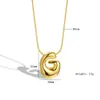 10 Piezas Mínimo 3% de descuento Transfronterizo Globo Burbuja Gordito Collar de 26 Letras Colgante Versátil Simple Accesorio