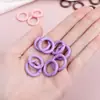 Hebilla de Resorte Pintada de Colores Accesorios para Maletas Anillo de Resorte Llavero Redondo Joyería DIY Eslabón Hecho a Mano Anillo de Aleación
