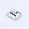 Moissanita Blanca Rectangular de Corte Recto, Moissanita Rectangular de Corte Plano Color D Piedra Suelta al por Mayor, Sin Código de Cinturilla