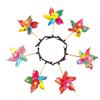 Molino de Viento de Cinco Palas Pasador de Pelo Infantil Pinza para el Pelo Juguete de Exterior Premio de Actuación de Jardín de Infancia Pequeño Regalo Promocional Flor en la Raíz del Cabello