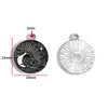 Accesorios para Joyería de Aleación con Goteo de Aceite DIY Colgantes de Mariposa Oscura Murciélago Pendientes Pendientes Pulsera Colgante W508