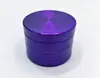 Moedor de Tabaco de Liga de Zinco 63mm55mm50mm40mm Moedor Triturador de Tabaco Plano de Quatro Camadas