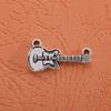 Accesorios de joyería de aleación para bricolaje, material para auriculares de guitarra de música retro de plata antigua
