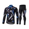 Ai Suo Invierno Estampado Polar Cálido Secado Rápido Traje de Ciclismo de Manga Larga para Hombre