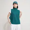 Chaleco Texturizado de Color Sólido Retro, Plisado, Cuello Semi-Alto, Sin Mangas, Corte Holgado, Hombro Caído, Cubre el Cuerpo, Estilo Issey Miyake, Adecuado para Vestir en Capas, Chaleco de Trabajo