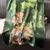 Bufanda Nueva de Seda Simulada, Bufanda Larga de Brocado, Moda Primavera y Otoño, Versátil Chal de Protección Solar de Verano, Turbante