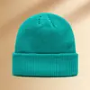 Gorro de Moda Estilo Coreano, Gorro de Lana Tejido para Otoño e Invierno, Gorro de Lana Cálido para Hombres, Gorro Tejido Cálido con Logo Personalizado