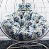 Cojín Grueso para Cesta Colgante, Cojín para Silla Colgante Tipo Nido de Pájaro de Ratán, Cojín Individual para Silla Colgante, Cojín Redondo para Mecedora Extraíble y Lavable