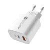 Carregador Rápido USB 20W PD A C para Celular Tablet Adaptador de Carregamento de Viagem Interface Type-c