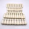Estilo Pastoral Marionetas de Madera para Hombres y Mujeres Adornos DIY en Color Madera Natural, Figuras de Madera Familiares para Pintura con Graffiti Infantil Hechas a Mano