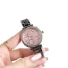 Comercio Exterior Relojes de Nicho Incrustados de Diamantes para Estudiantes Mujeres, Correa Simple de Acero, Esfera Pequeña Creativa con Graffiti, Reloj de Cuarzo, Reloj para Mujer al por Mayor