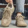 Zapatos casuales de exterior, nueva colección otoño 2026, zapatos de hombre, estilo Forrest Gump, inspirados en ropa de trabajo, malla transpirable, transfronterizo, zapatillas deportivas de suela gruesa