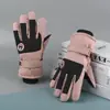 Guantes de esquí pantalla táctil impermeables deportes al aire libre hombres y mujeres cálidos con forro polar engrosados para montar antideslizantes a prueba de viento venta al por mayor invierno