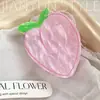 Pinza para el pelo con forma de fruta estilo Ins para mujer, linda pinza de tiburón de fresa y manzana, pinza para el pelo con corazón dulce y femenino, accesorio para el cabello