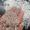 Qunlusheng Plata Esterlina S925 Anillo Cerrado Collar Pulsera Terminal Anillo Conector Accesorios de Joyería DIY Anillo en O
