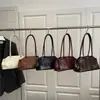 Estilo Coreano Retro Cuero Encerado al Aceite 2026 Nuevo Informal Moda Bolso Tote de Hombro/Axila de Gran Capacidad para Mujer