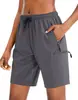 Nuevos Shorts Casuales de Verano Transfronterizos para Hombre, Pantalones de Cinco Puntos de Seda Helada de Secado Rápido con Bolsillo con Cremallera, Pantalones Deportivos Sueltos para Hombre