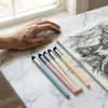 Pluma Borradora para Pasteles al Óleo, Pluma para Difuminar Detalles, Pluma para Mezclar y Manchar Colores, Pluma con Esponja para Pintura Detallada