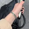 Pulsera Combinada Set Tendencia Hip-Hop para Hombres Accesorios de Acero de Titanio Joyería para Parejas Venta al por Mayor Fábrica de Joyería para Manos de Hombres y Mujeres Venta al por Mayor