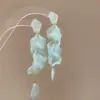 Pendientes de Borla de Flor de Perla Rosa Plateada Clavos de Oreja Pequeños Frescos Estilo Mori Accesorios de Oreja de Alta Gama Moda Venta al por Mayor