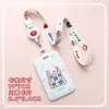 Estuche Deslizante para Tarjetas de ABS Estudiante Pecho Tarjeta de Acceso Tarjeta de Comida Bolsa Anti-pérdida Colgante del Cuello Estuche de Identificación Cubierta Protectora Hombres y Mujeres en stock